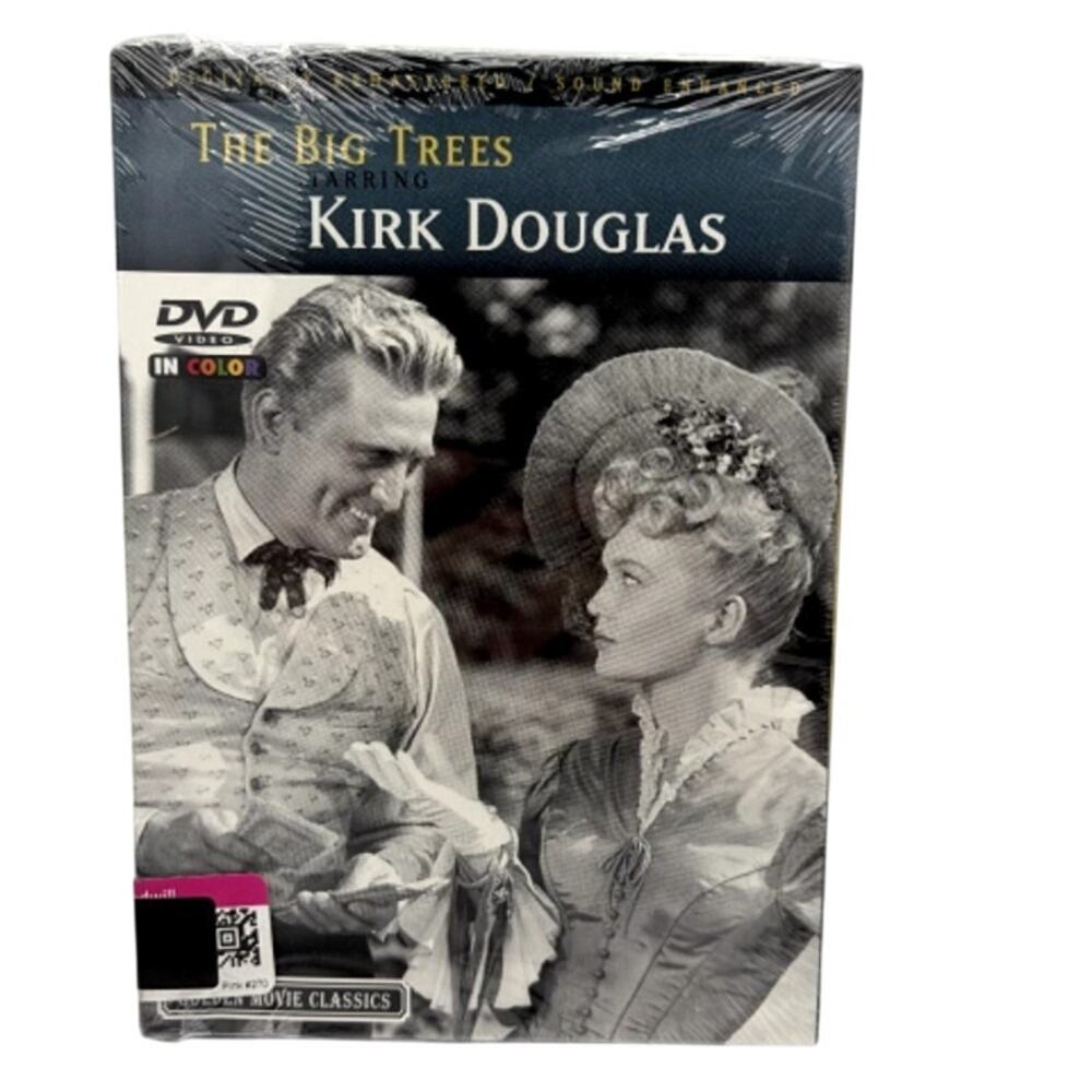 New Sealed DVD The Big Trees 1952 Kirk Douglas Classic Golden Movie Color 95 Min